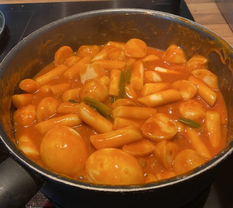 Tteokbokki (pittige rijst cakes)